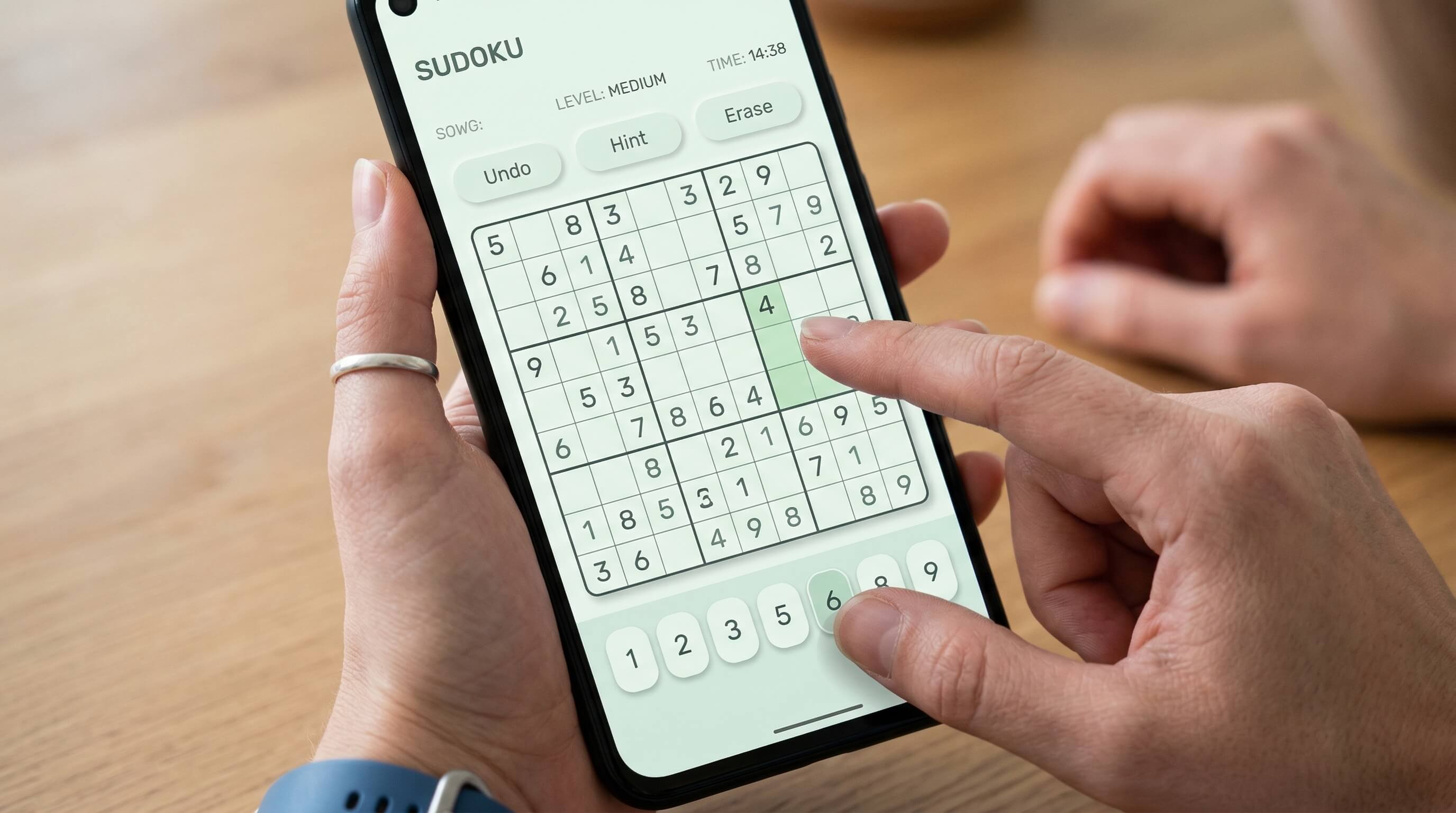 Sudoku on smartphone